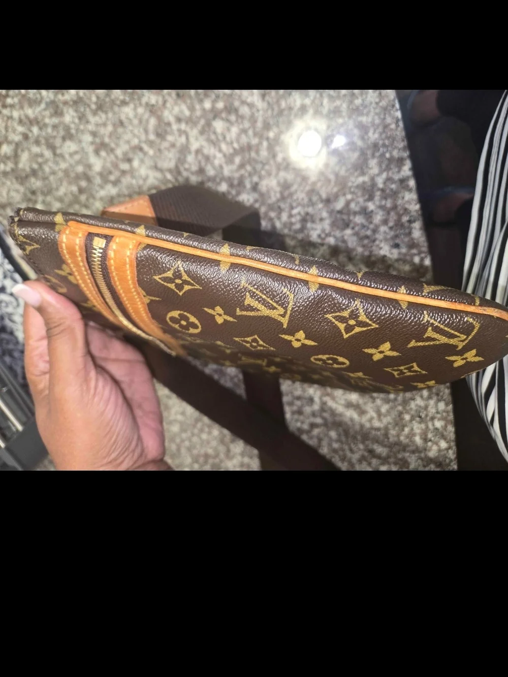 Louis Vuitton Monogram Crossbody Bag - Brown/Tan